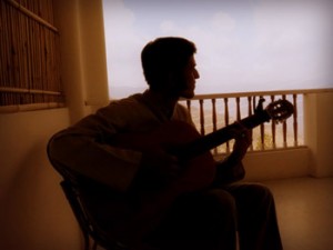 A Moment of Music in Himalayas